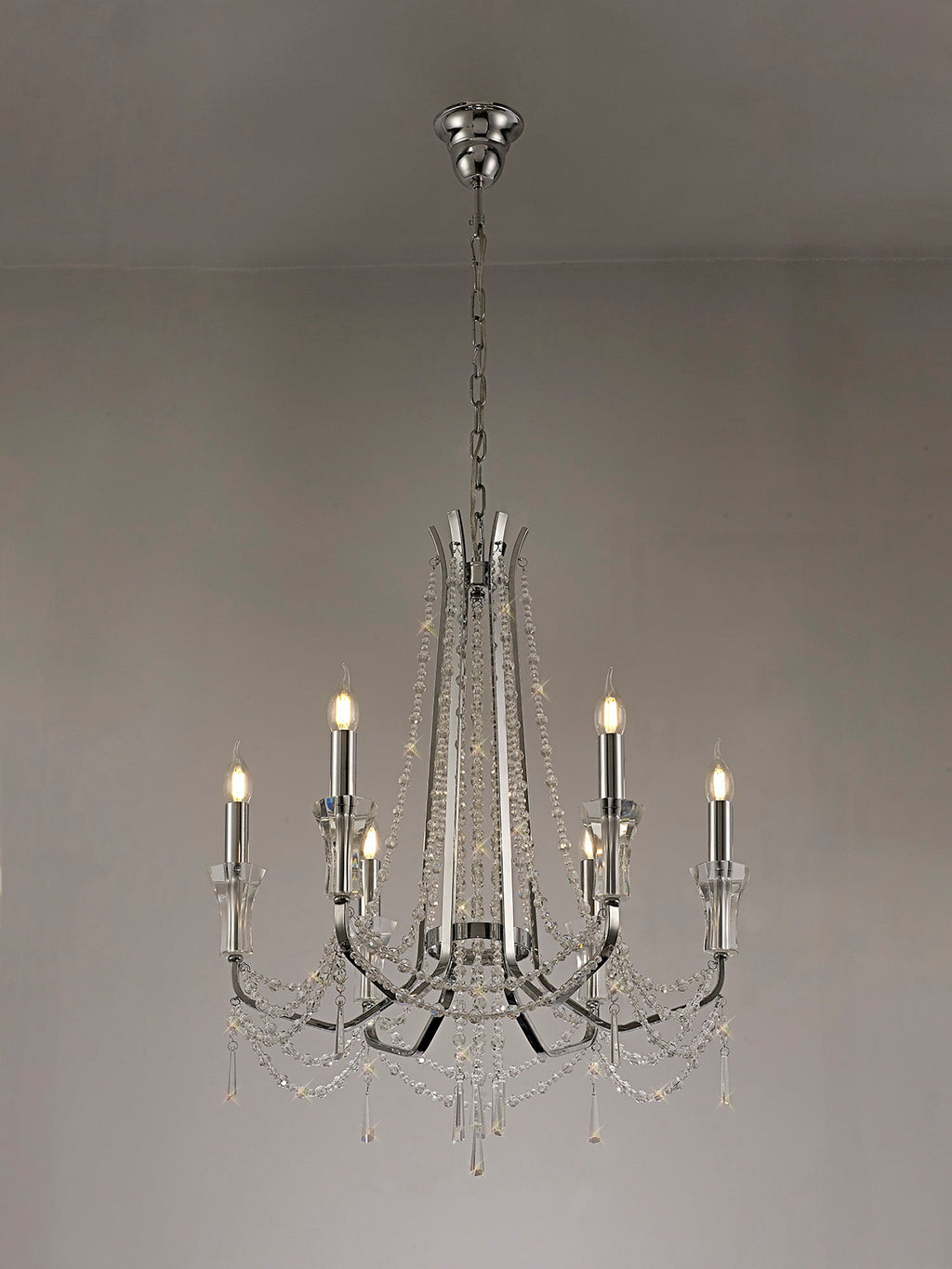 Diyas - Armand 6 Light Chandelier - Luminosity Designs Ltd