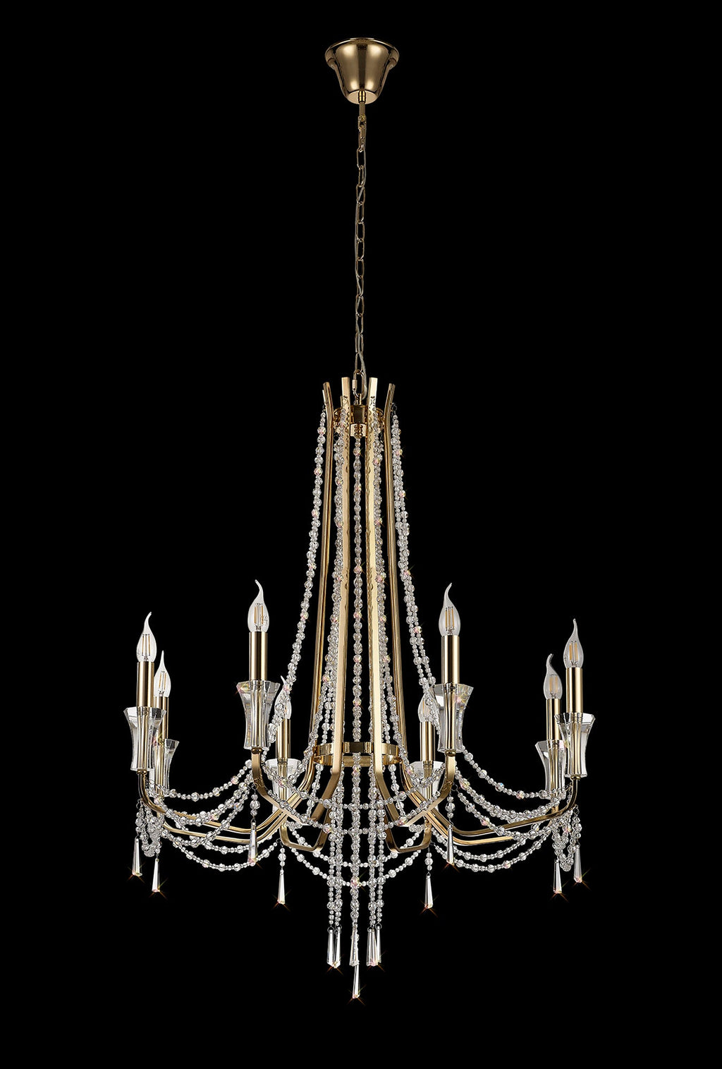 Diyas - Armand 8 Light Chandelier - Luminosity Designs Ltd