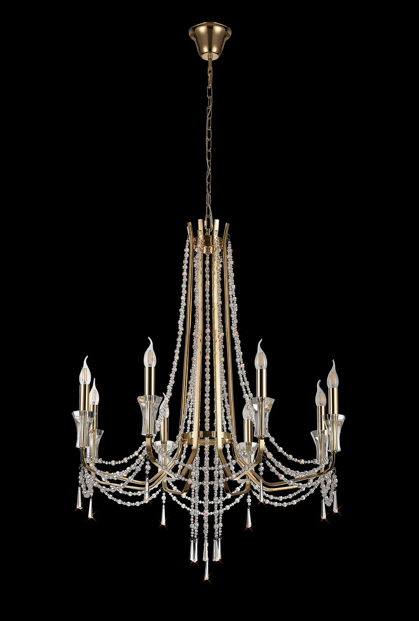 Diyas - Armand 8 Light Chandelier - Luminosity Designs Ltd