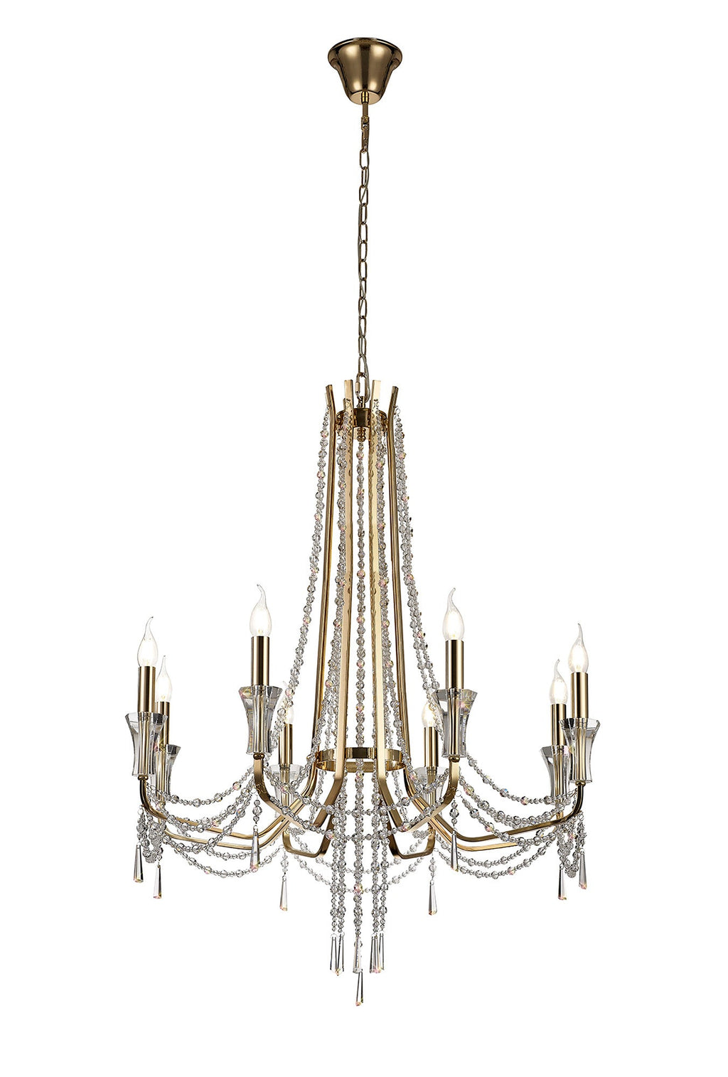 Diyas - Armand 8 Light Chandelier - Luminosity Designs Ltd