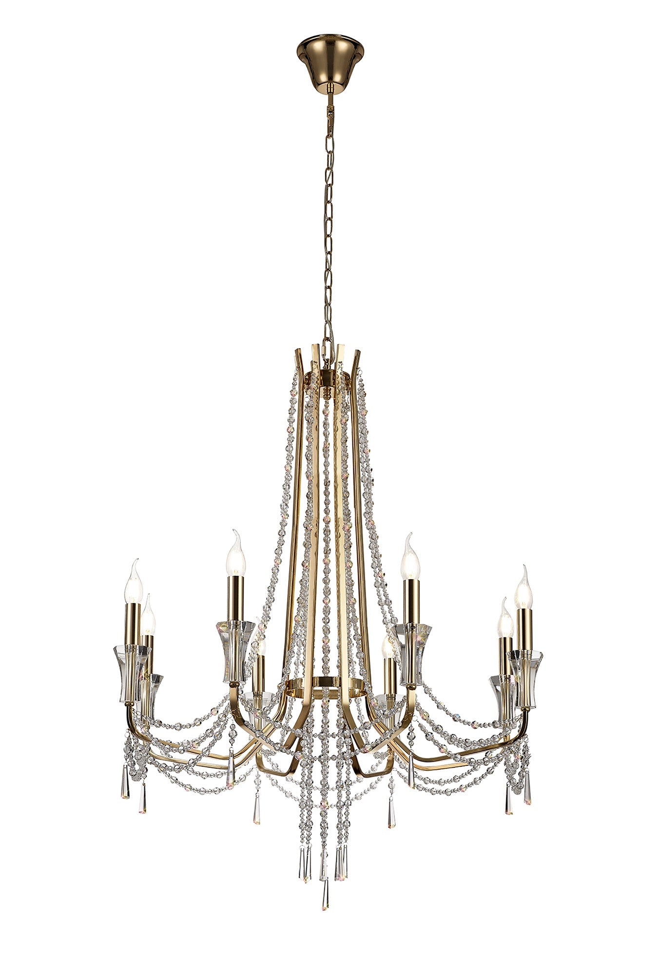 Diyas - Armand 8 Light Chandelier - Luminosity Designs Ltd