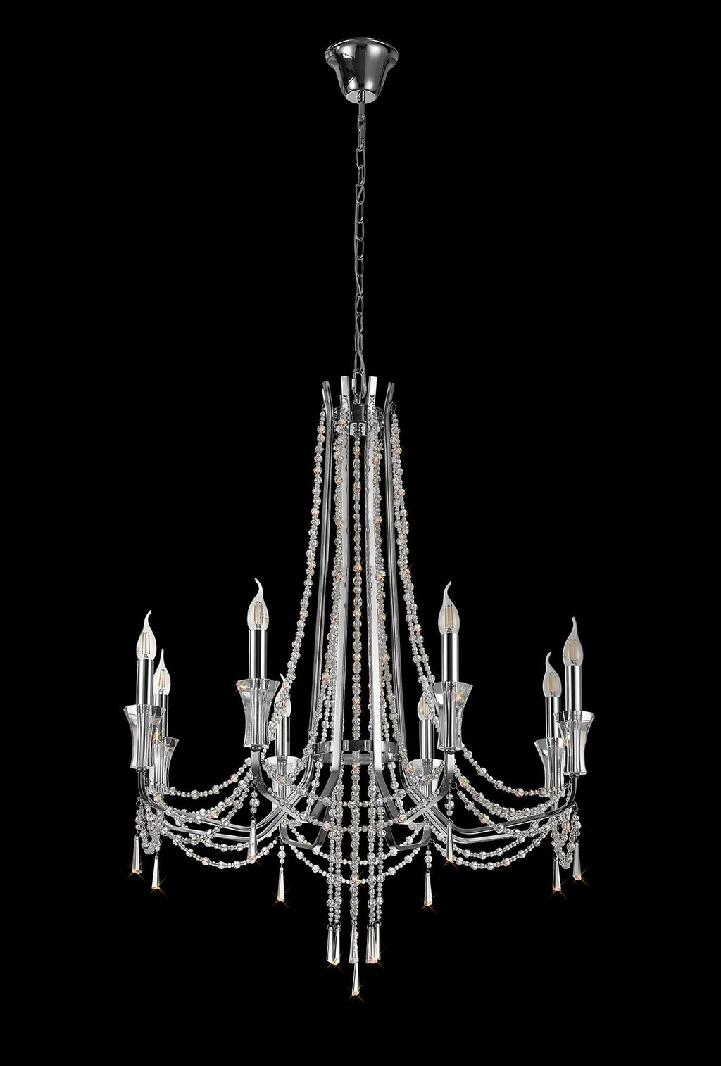 Diyas - Armand 8 Light Chandelier - Luminosity Designs Ltd