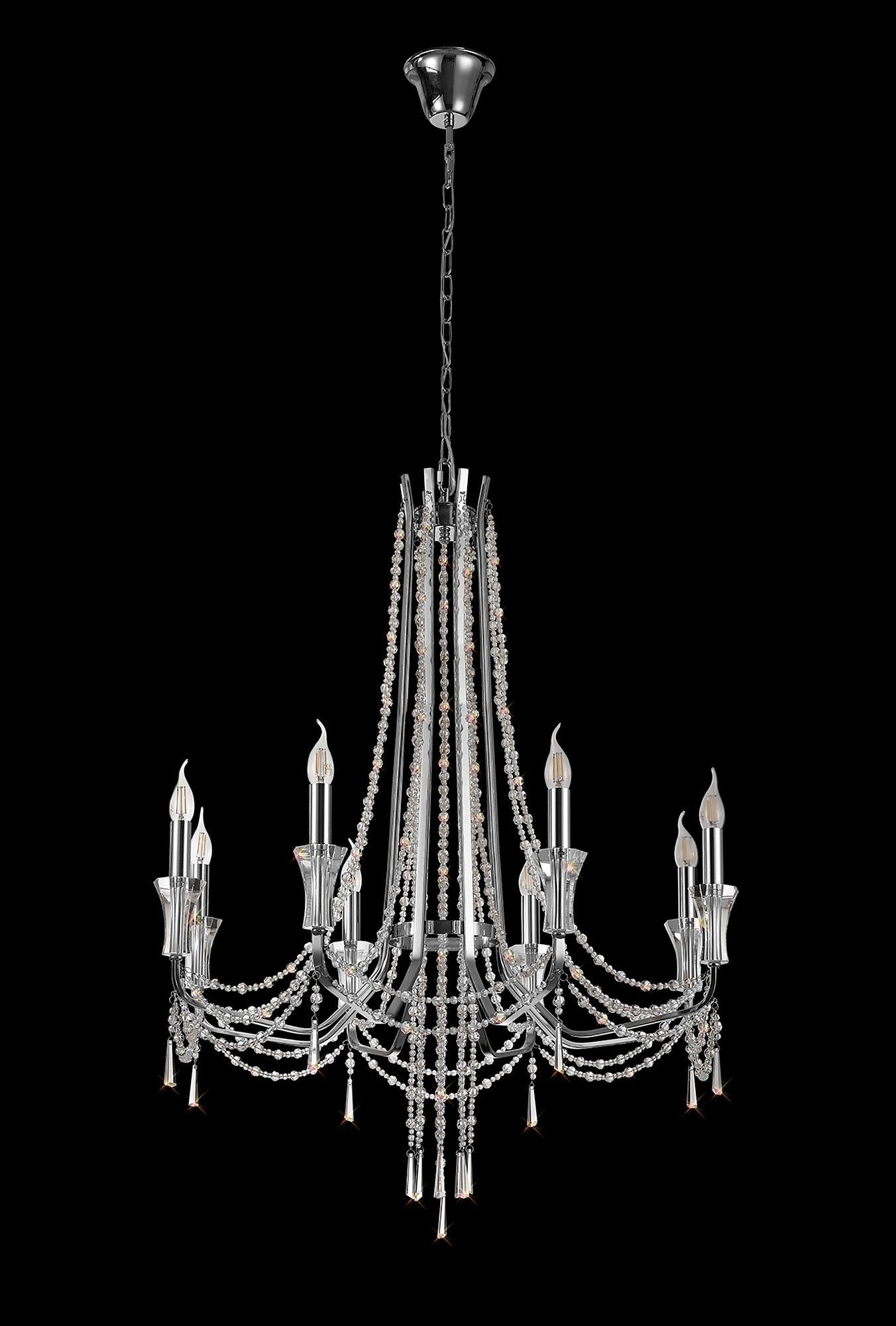 Diyas - Armand 8 Light Chandelier - Luminosity Designs Ltd