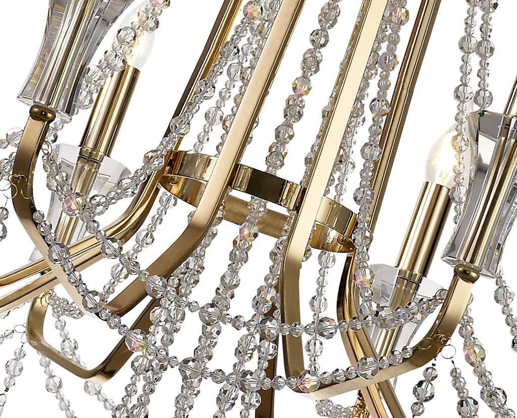 Diyas - Armand 8 Light Chandelier - Luminosity Designs Ltd