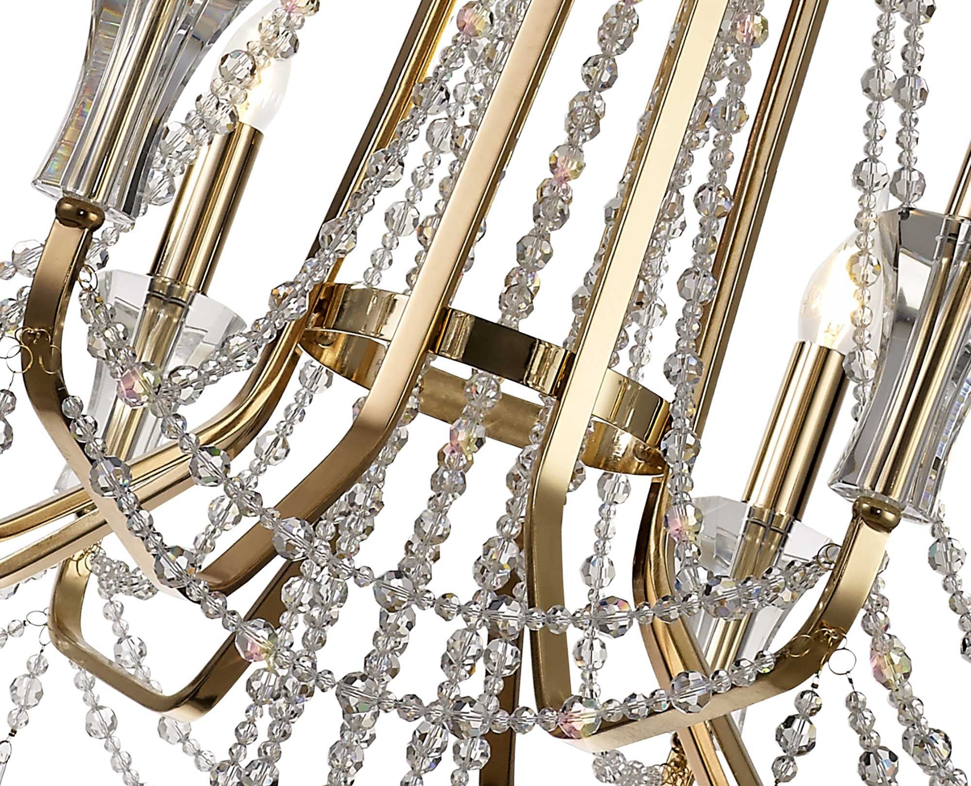 Diyas - Armand 8 Light Chandelier - Luminosity Designs Ltd