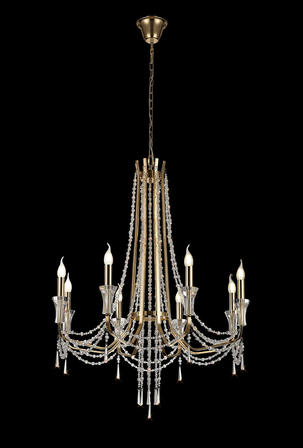 Diyas - Armand 8 Light Chandelier - Luminosity Designs Ltd