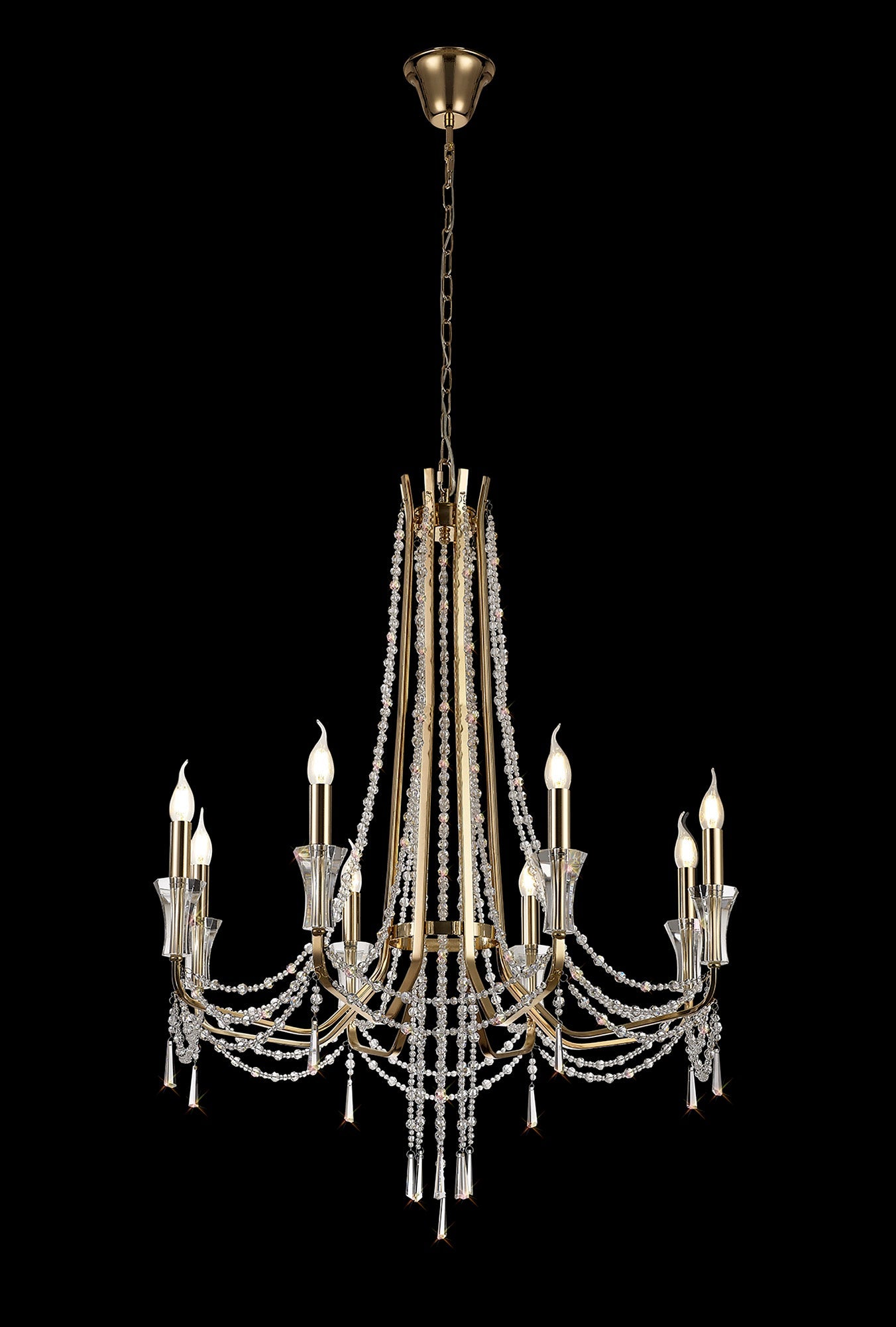 Diyas - Armand 8 Light Chandelier - Luminosity Designs Ltd