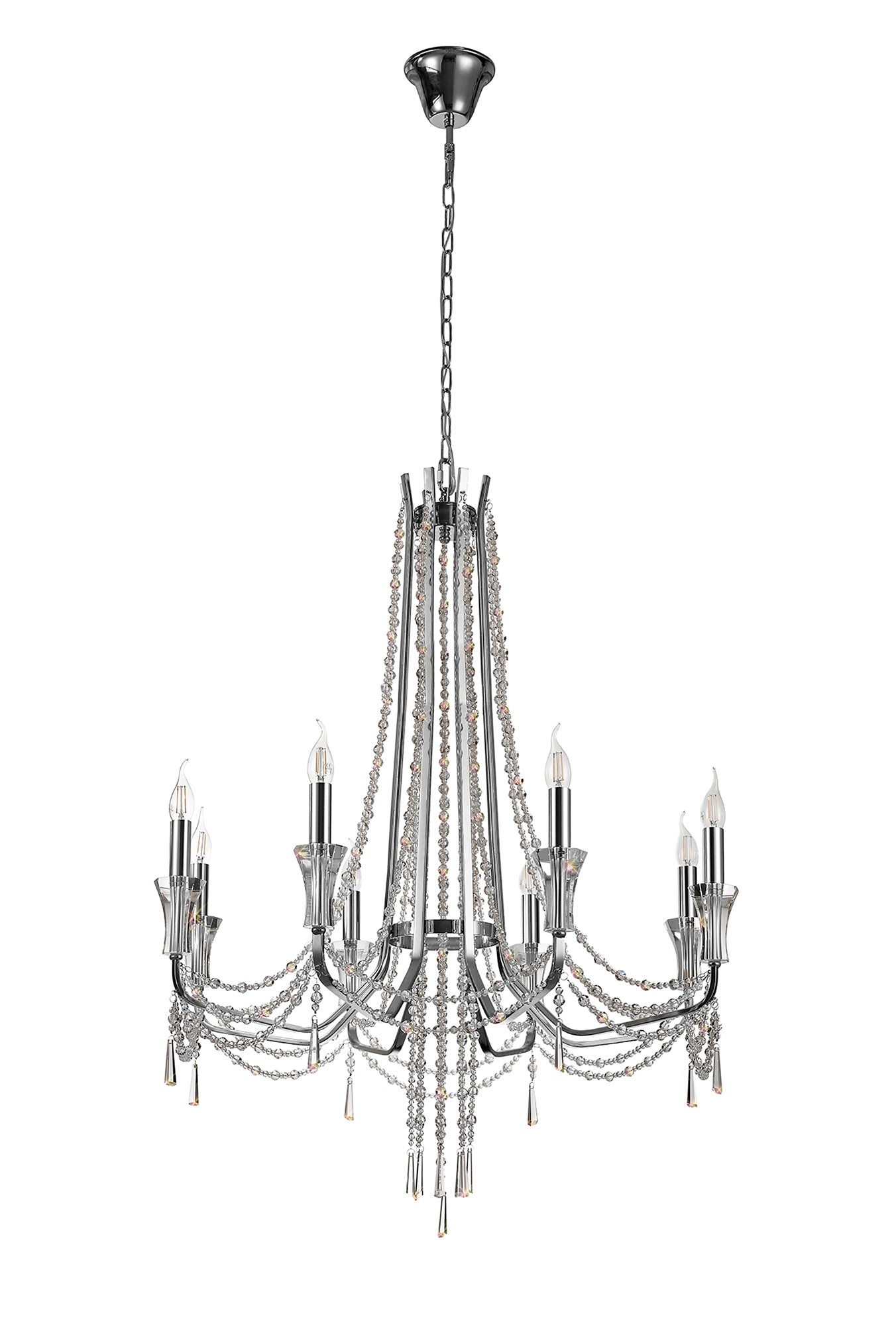 Diyas - Armand 8 Light Chandelier - Luminosity Designs Ltd