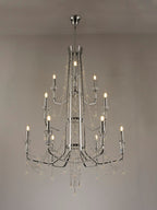 Diyas - Armand Tiered 12 Light Chandelier - Luminosity Designs Ltd