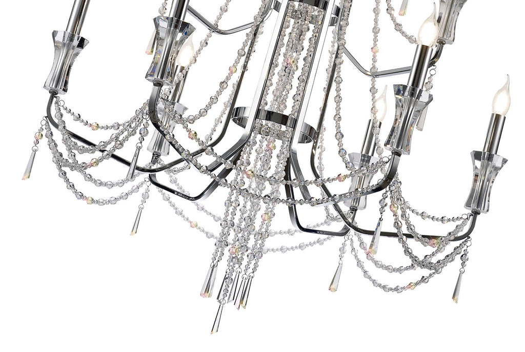 Diyas - Armand Tiered 12 Light Chandelier - Luminosity Designs Ltd