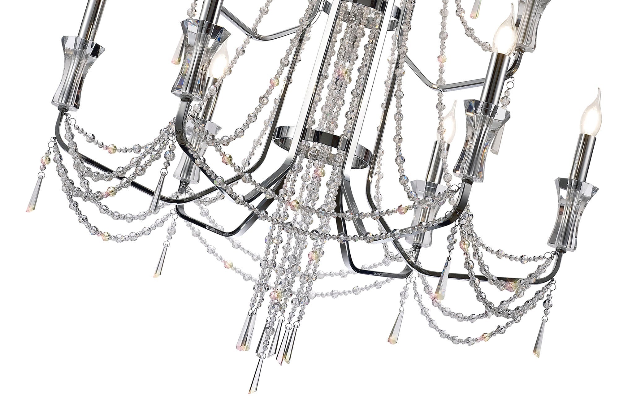 Diyas - Armand Tiered 12 Light Chandelier - Luminosity Designs Ltd