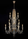 Diyas - Armand Tiered 12 Light Chandelier - Luminosity Designs Ltd