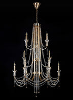 Diyas - Armand Tiered 12 Light Chandelier - Luminosity Designs Ltd