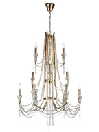 Diyas - Armand Tiered 12 Light Chandelier - Luminosity Designs Ltd