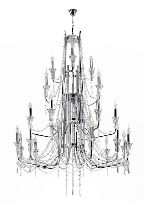 Diyas - Armand Tiered 24 Light Chandelier - Luminosity Designs Ltd