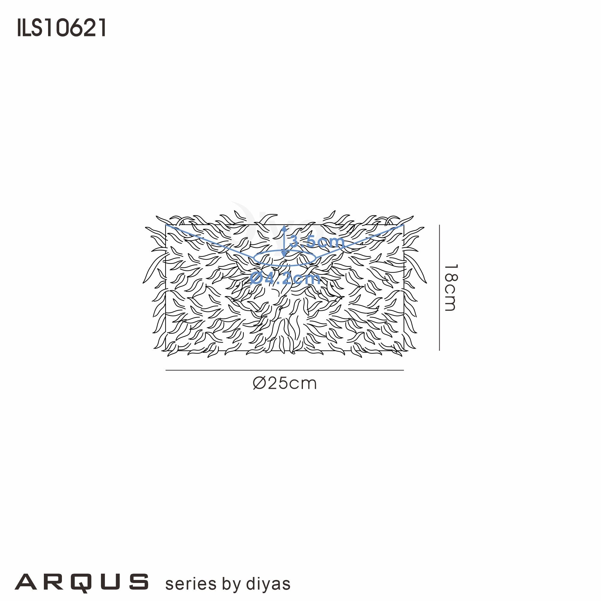 Diyas - Arqus Feather Shade - Luminosity Designs Ltd