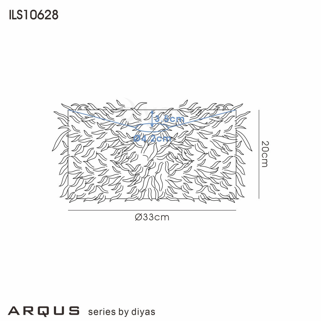 Diyas - Arqus Feather Shade - Luminosity Designs Ltd