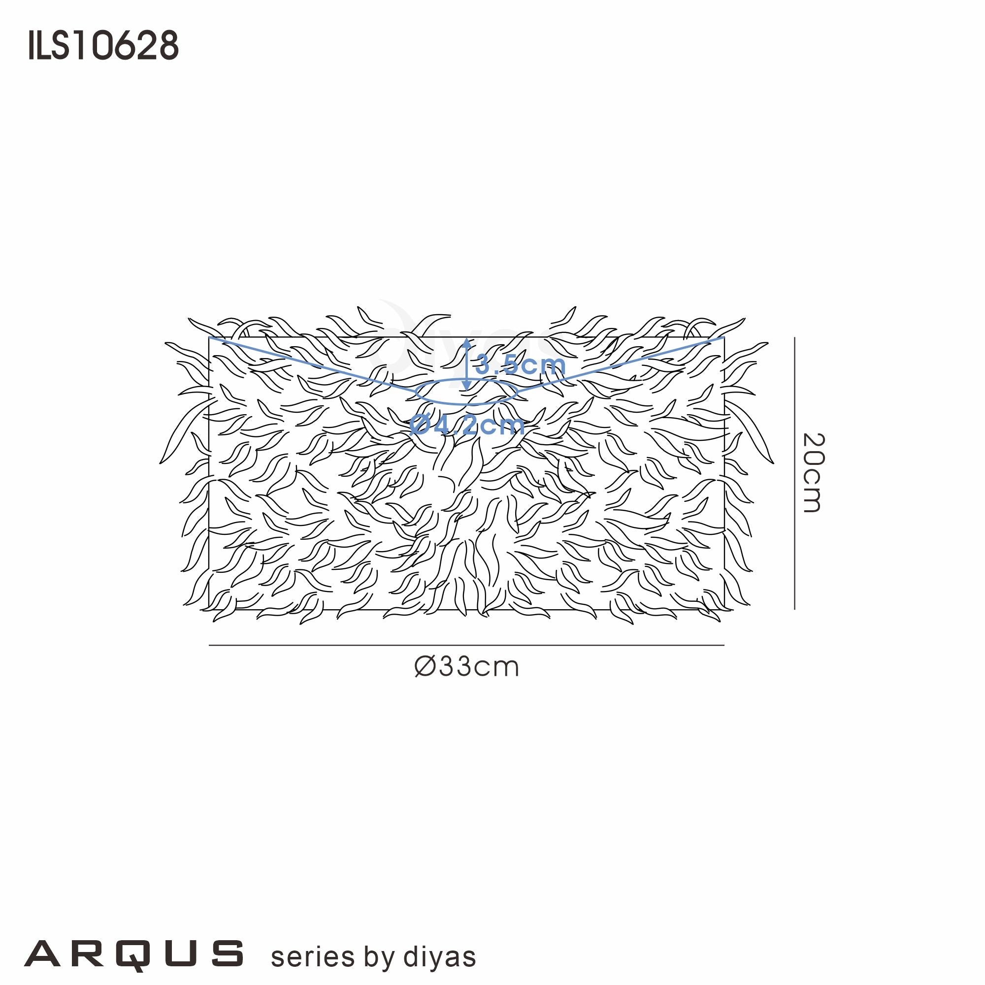 Diyas - Arqus Feather Shade - Luminosity Designs Ltd