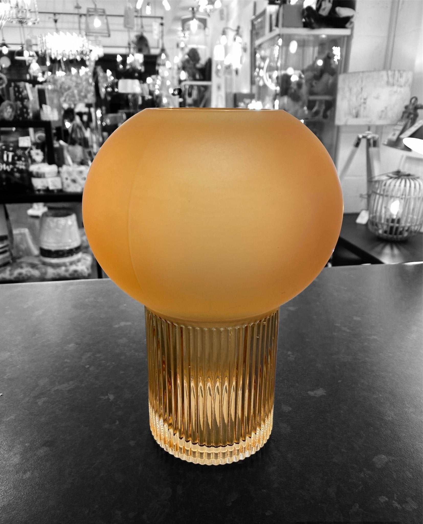 Luminosity Designs Ltd - Art Deco Style Frosted Glass Vase - Luminosity Designs Ltd