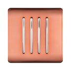 Trendi, Artistic Modern 4 Gang 2 Way 10 Amp Rocker , BRITISH MADE, (25mm Back Box Required)