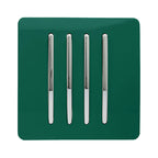 Trendi, Artistic Modern 4 Gang 2 Way 10 Amp Rocker , BRITISH MADE, (25mm Back Box Required)