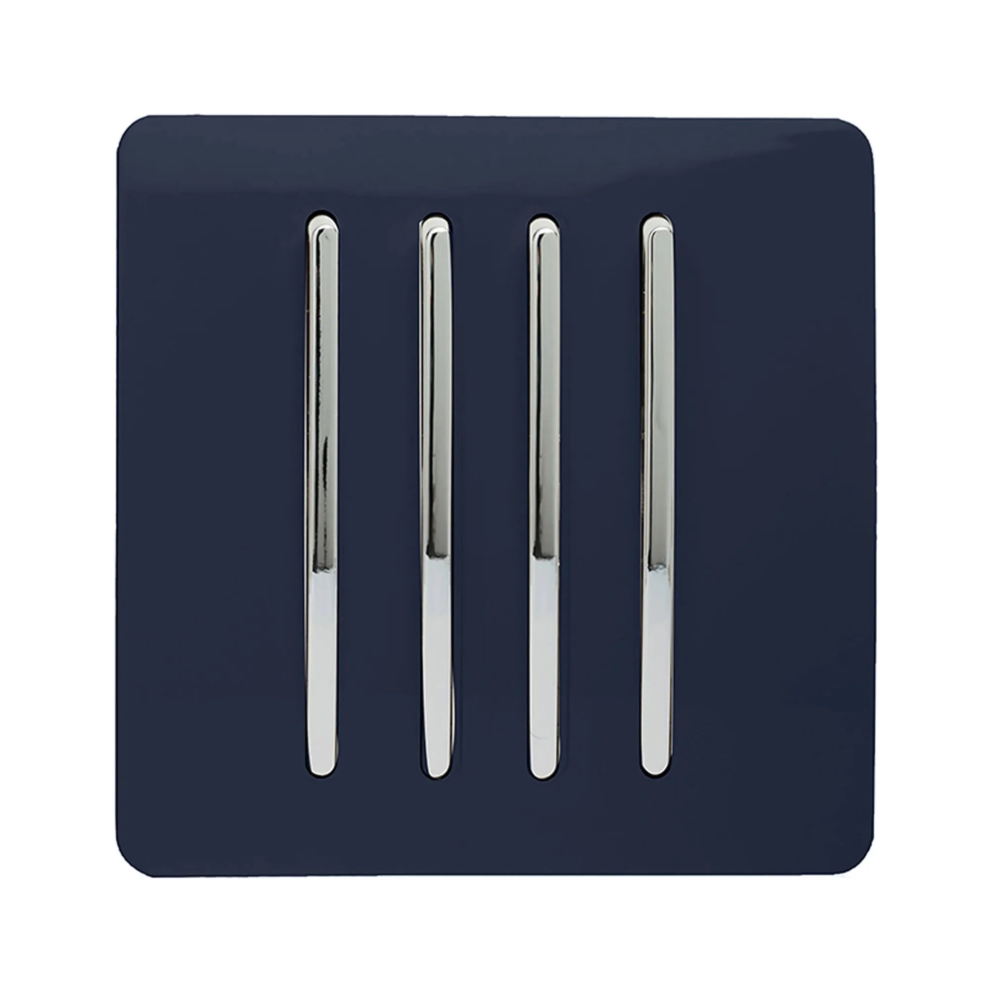 Trendi, Artistic Modern 4 Gang 2 Way 10 Amp Rocker , BRITISH MADE, (25mm Back Box Required)