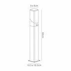 Luminosity Designs - Arty Post Lamp / Bollard With PIR Sensor 1 x E27, IP44 - Luminosity Designs Ltd