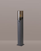 Luminosity Designs - Arty Post Lamp / Bollard With PIR Sensor 1 x E27, IP44 - Luminosity Designs Ltd