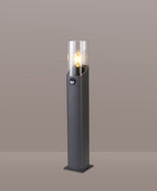 Luminosity Designs - Arty Post Lamp / Bollard With PIR Sensor 1 x E27, IP44 - Luminosity Designs Ltd