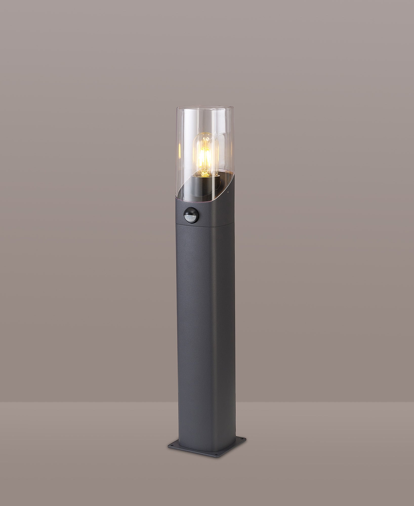 Luminosity Designs - Arty Post Lamp / Bollard With PIR Sensor 1 x E27, IP44 - Luminosity Designs Ltd