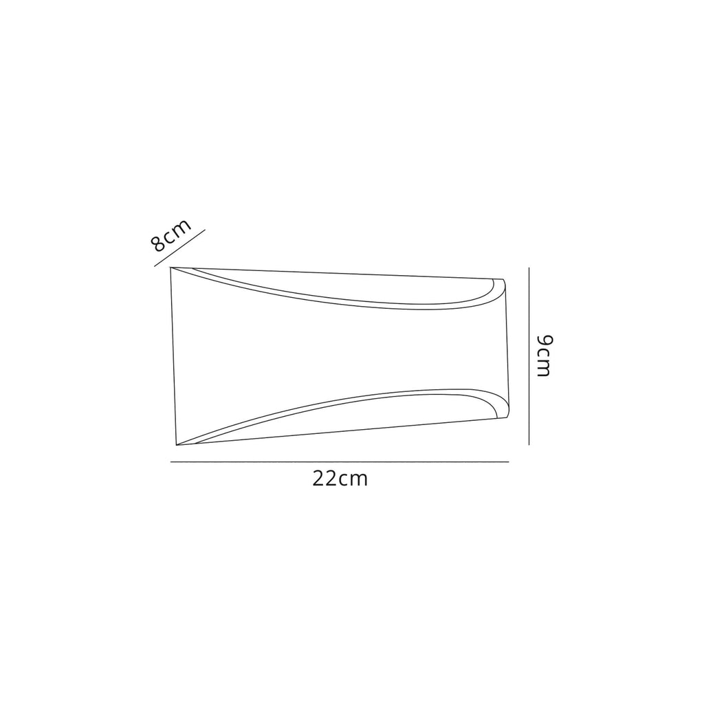 Deco - Aryana Up & Downward Lighting Wall Light - Luminosity Designs Ltd