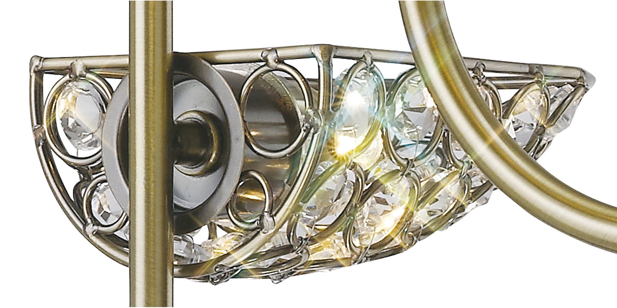 Diyas - Ashton Semi Flush Ceiling Light - Luminosity Designs Ltd