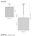 Diyas - Asia Large Pendant - Luminosity Designs Ltd