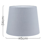 LSE - Aspen X - Large 45cm Lampshade for Table and Floor Lamps - Luminosity Designs Ltd
