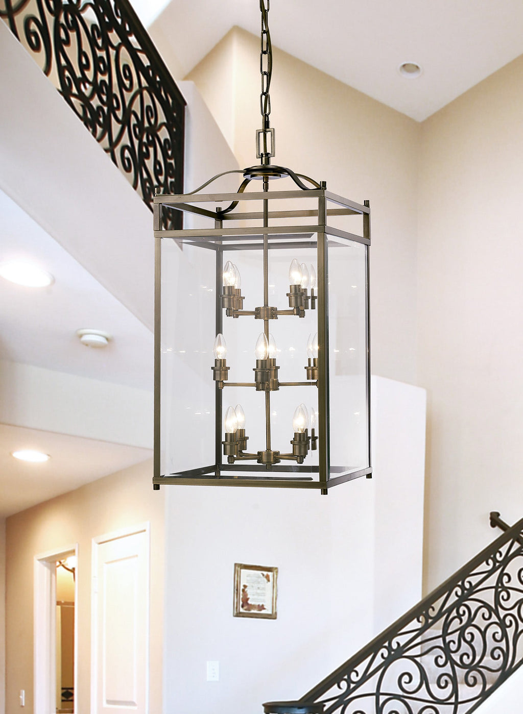 Diyas - Aston Extra Large Lantern Pendant - Luminosity Designs Ltd