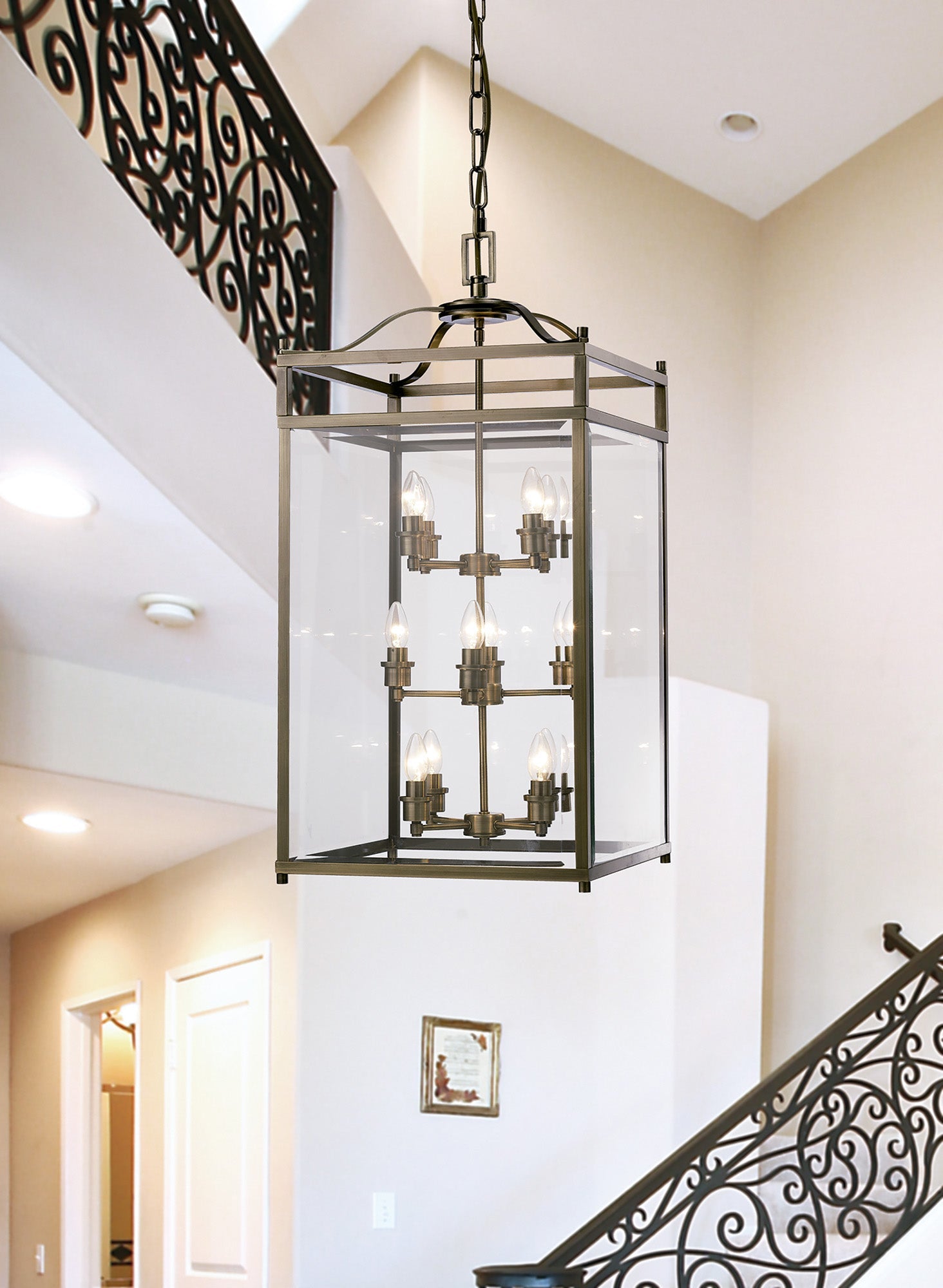 Diyas - Aston Extra Large Lantern Pendant - Luminosity Designs Ltd