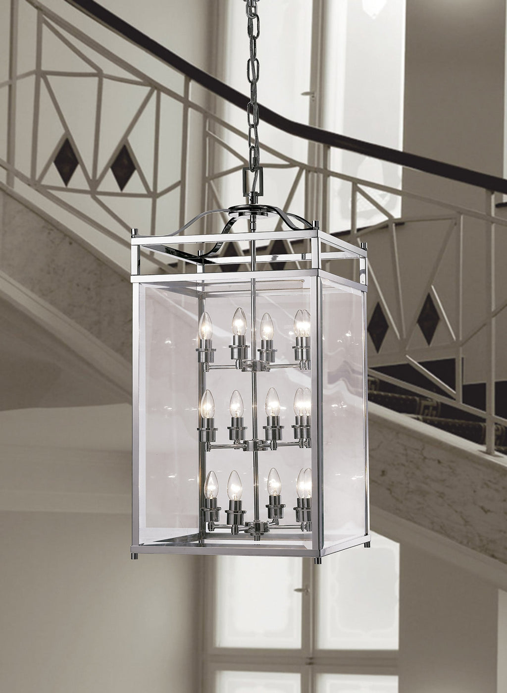 Diyas - Aston Extra Large Lantern Pendant - Luminosity Designs Ltd