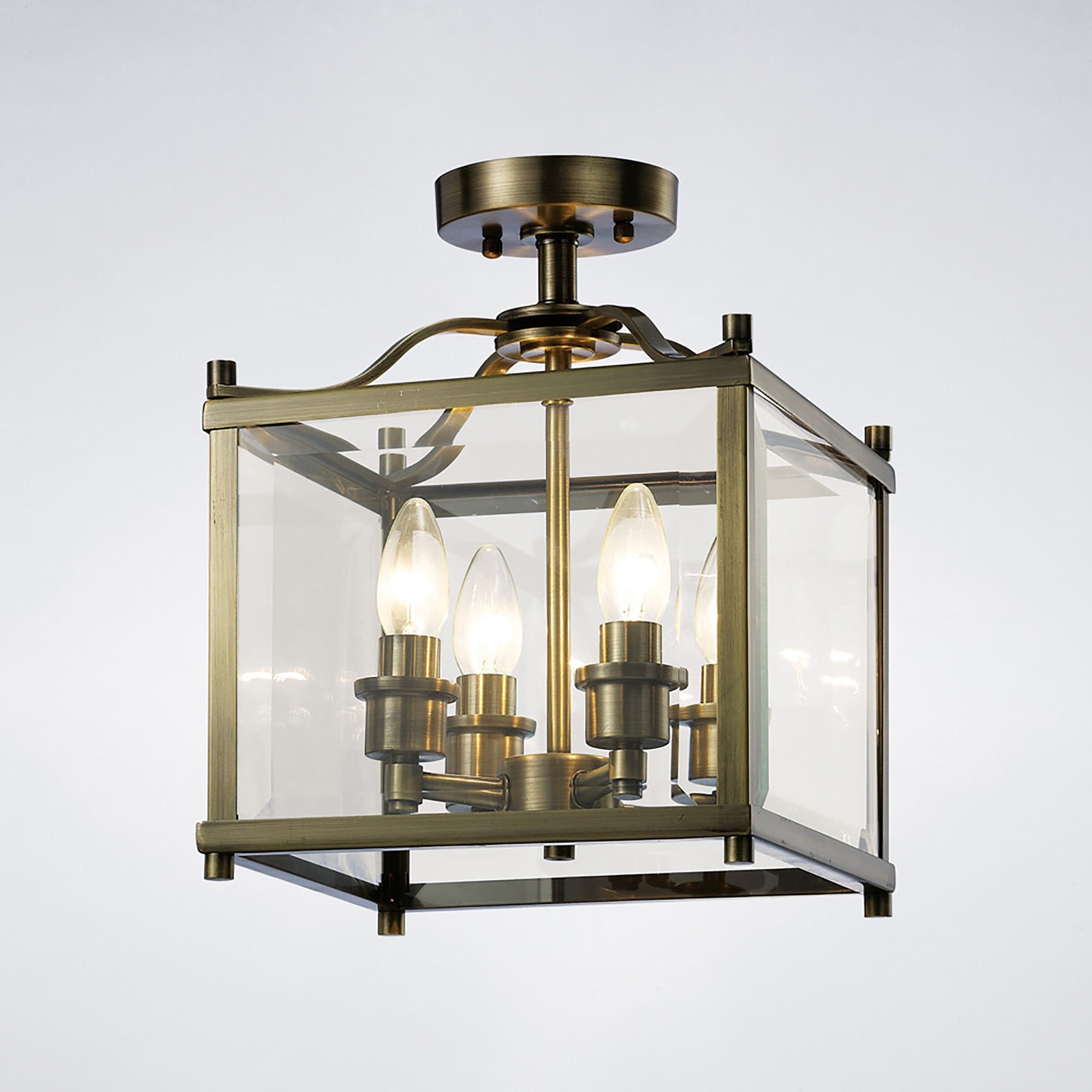 Diyas - Aston Large Semi Flush Light - Luminosity Designs Ltd