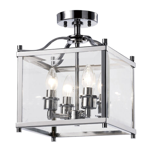 Diyas - Aston Large Semi Flush Light - Luminosity Designs Ltd