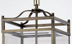 Diyas - Aston Medium Square Lantern Pendant - Luminosity Designs Ltd