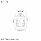 Diyas - Aston Semi Flush Light - Luminosity Designs Ltd