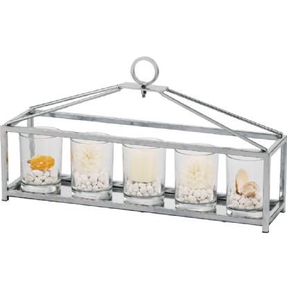Diyas Home - Athena 5 Candle Holder - Small - Luminosity Designs Ltd
