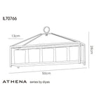 Diyas Home - Athena 5 Candle Holder - Small - Luminosity Designs Ltd