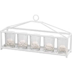 Diyas Home - Athena 5 Candle Holder - Small - Luminosity Designs Ltd