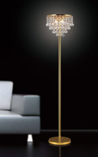 Diyas - Atla Crystal Floor Lamp - Luminosity Designs Ltd