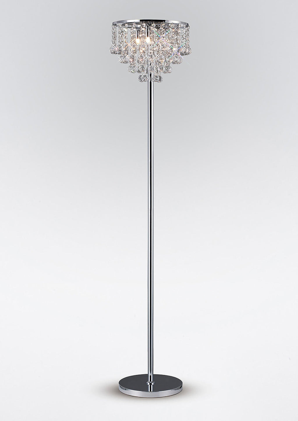 Diyas - Atla Crystal Floor Lamp - Luminosity Designs Ltd
