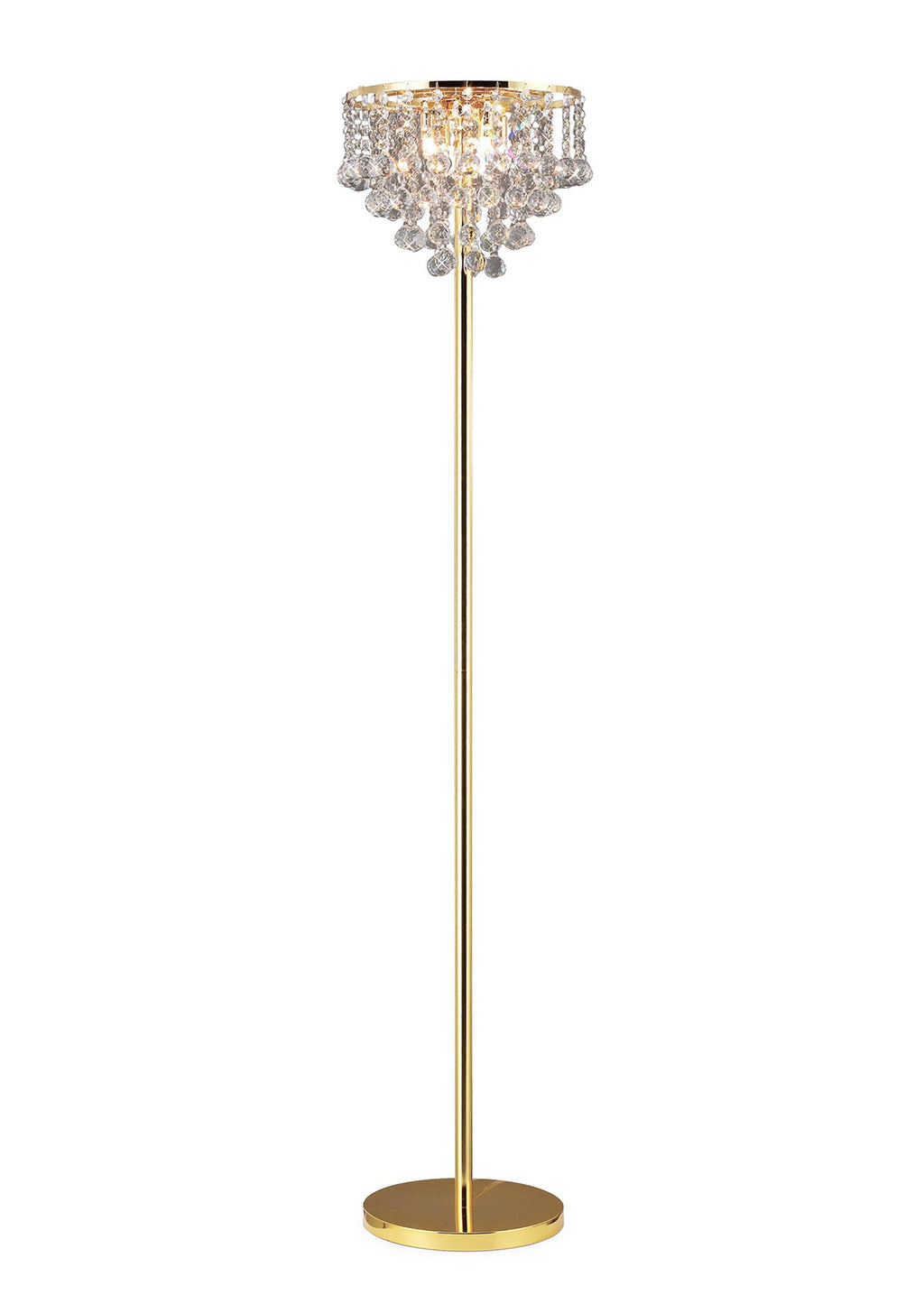 Diyas - Atla Crystal Floor Lamp - Luminosity Designs Ltd