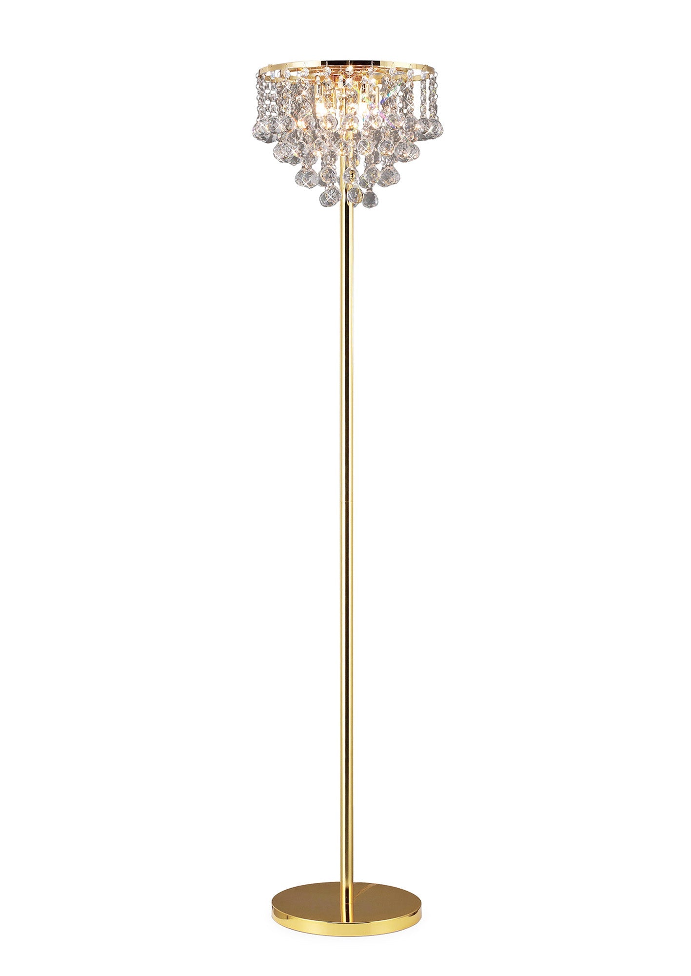 Diyas - Atla Crystal Floor Lamp - Luminosity Designs Ltd