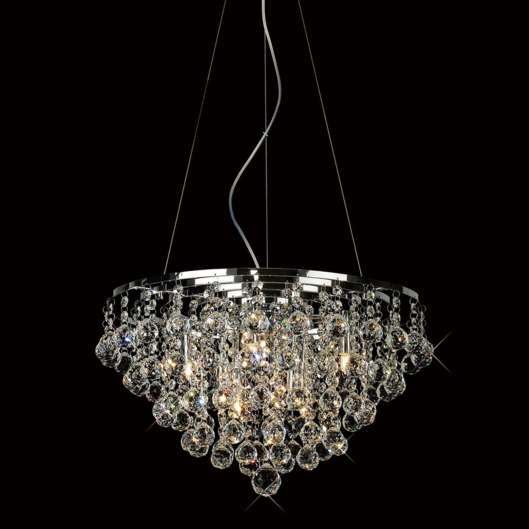 Diyas - Atla Crystal Pendant Light - Luminosity Designs Ltd