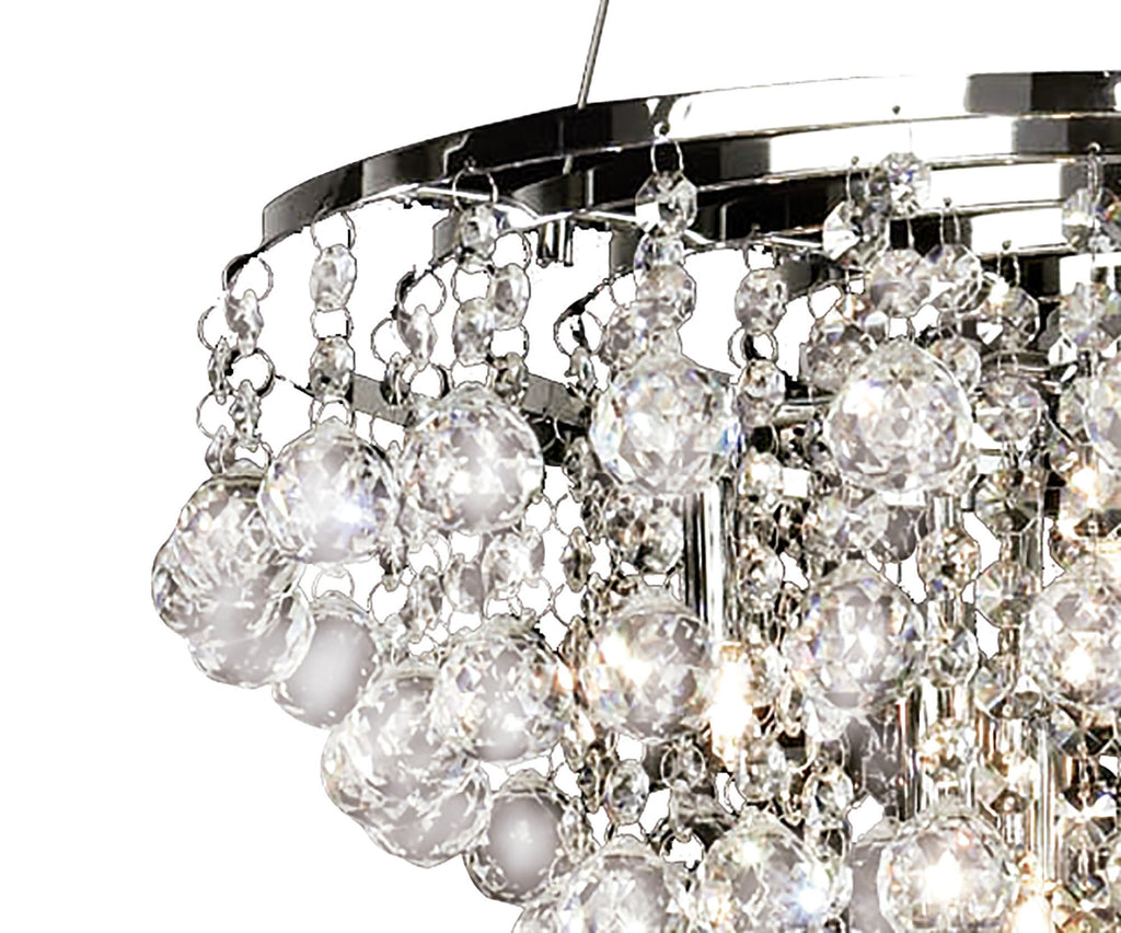 Diyas - Atla Crystal Pendant Light - Luminosity Designs Ltd